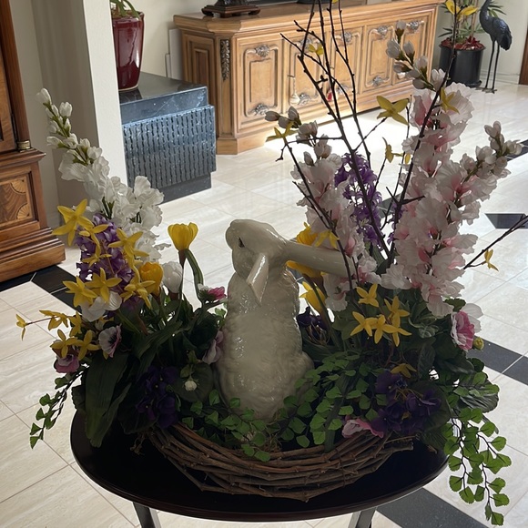 Exquisite, One-of-a-Kind, Easter/Spring, Multipurpose, Handmade Table Wreath - Picture 3 of 8